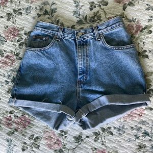 Calvin Klein Jean high waisted jean shorts
